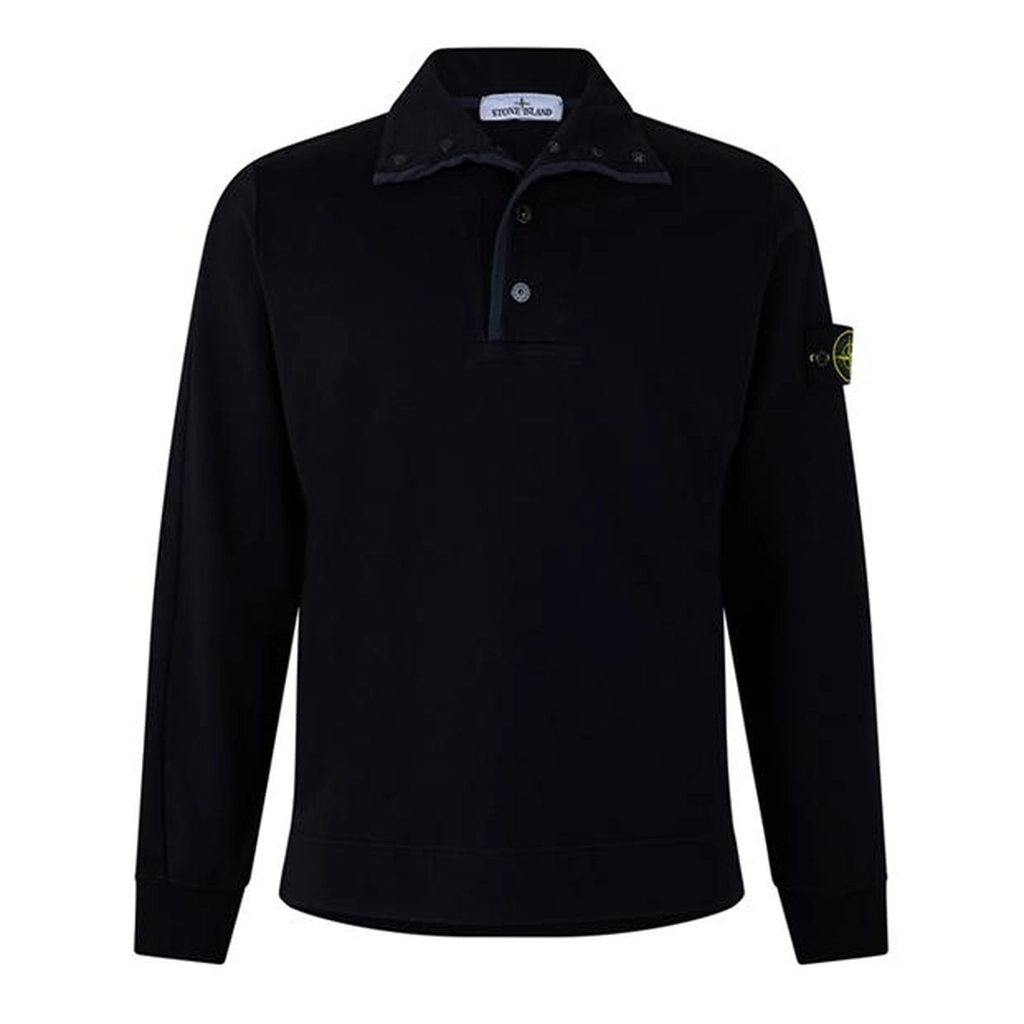 Stone Island Stone half Btn Knit Sn42 - Blue